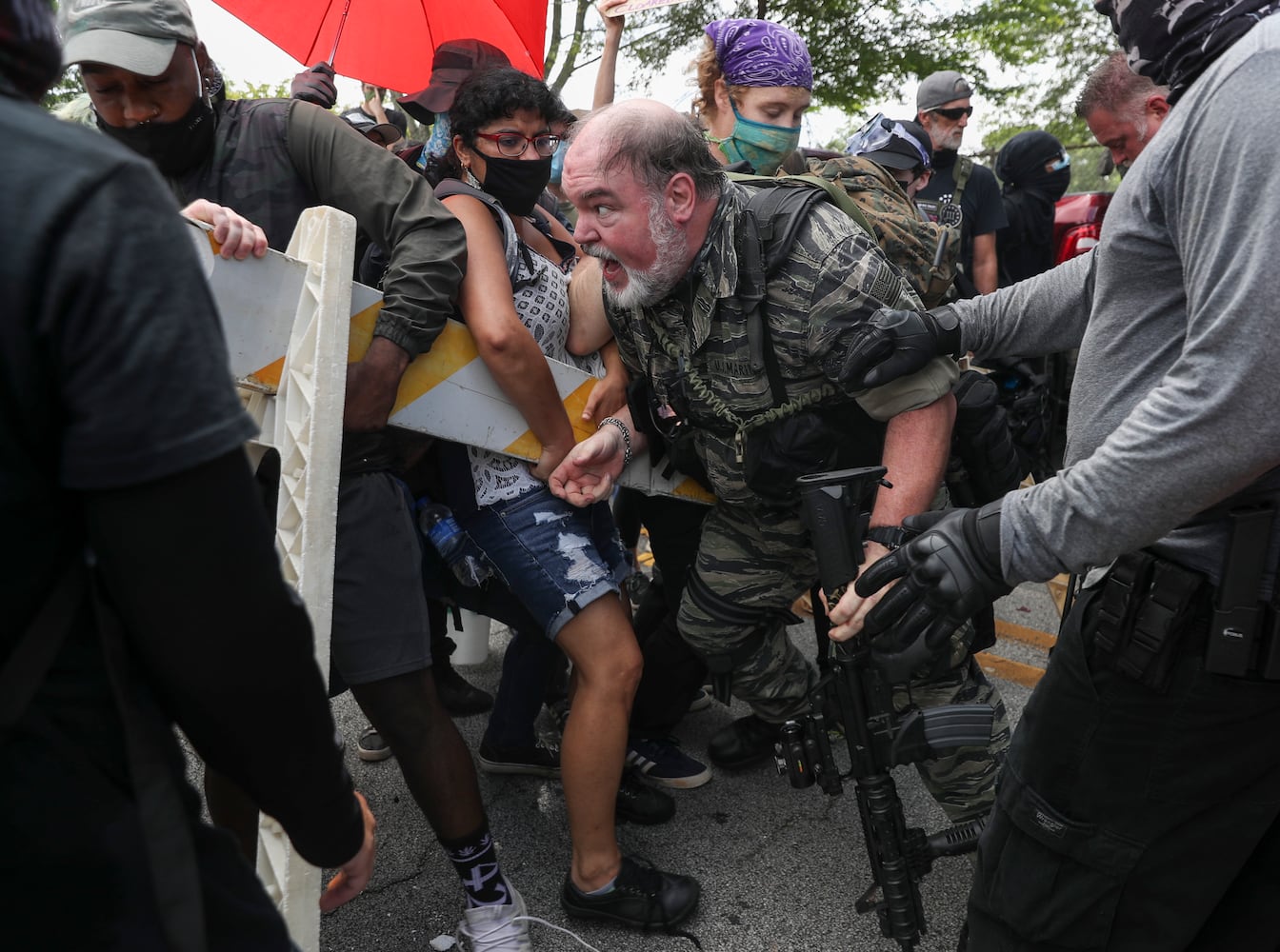 Stone mountain protest