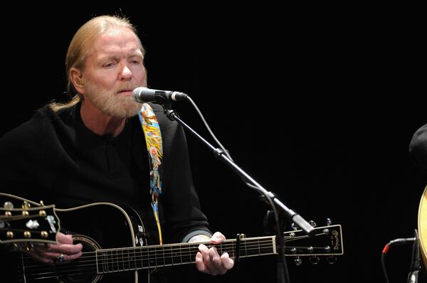 Musician Gregg Allman performs during the All For the Hall New York concert benefiting the Country Music Hall of Fame at Best Buy Theater on February 26, 2013 in New York City. 