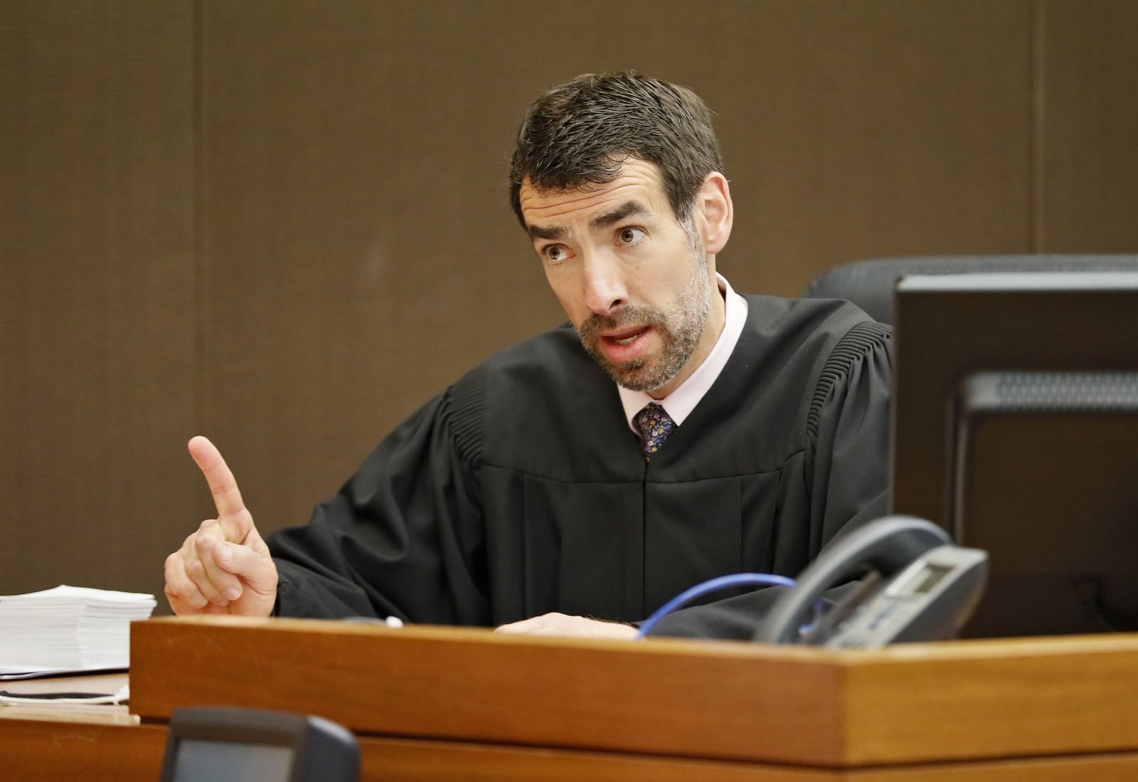 Fulton County Chief Judge Robert McBurney at the Fulton County Courthouse on April 23, 2018. 