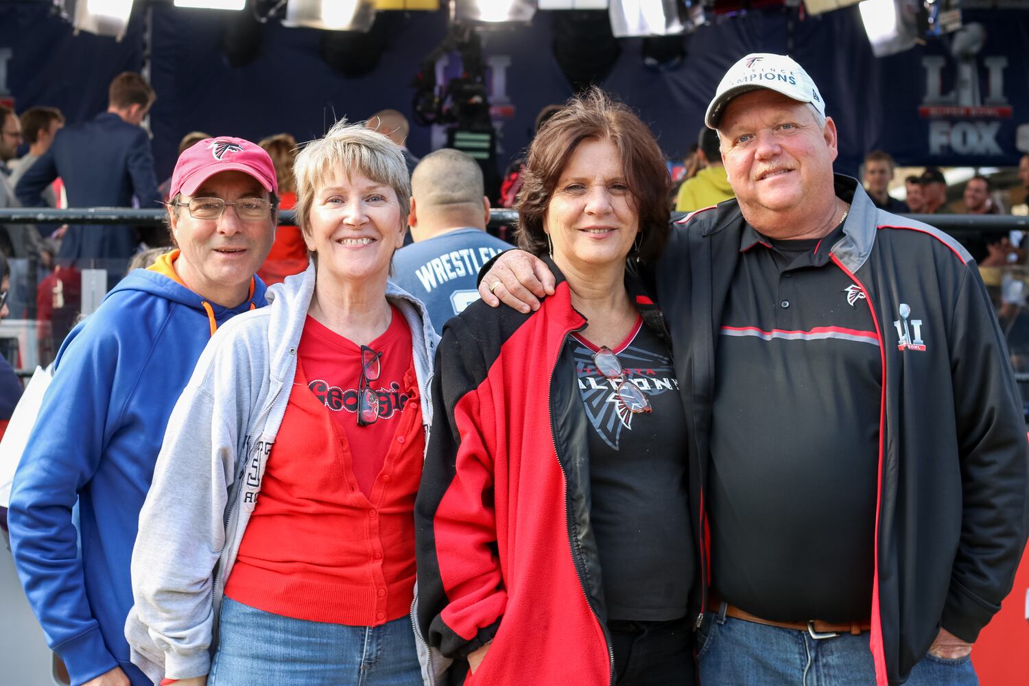 Falcons fans in Houston