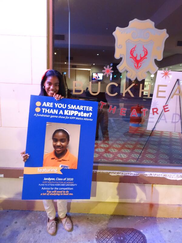 Jordynn was part of the KIPP team of students who defeated the adults for a KIPP Schools fundraiser last month. CREDIT: Rodney Ho/rho@ajc.com