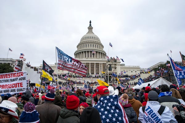 Supporters of then-President Donald Trump stormed the U.S. Capitol in Washington on Jan. 6, 2021, after attending his nearby rally.