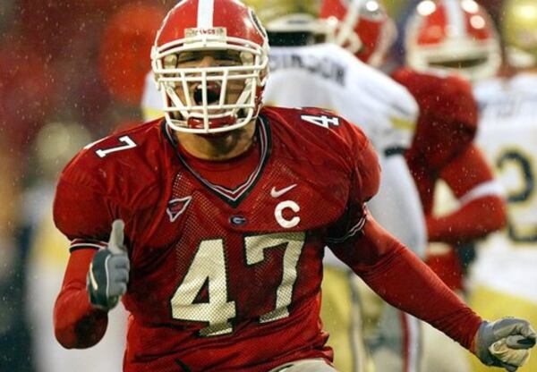 Georgia linebacker David Pollack.