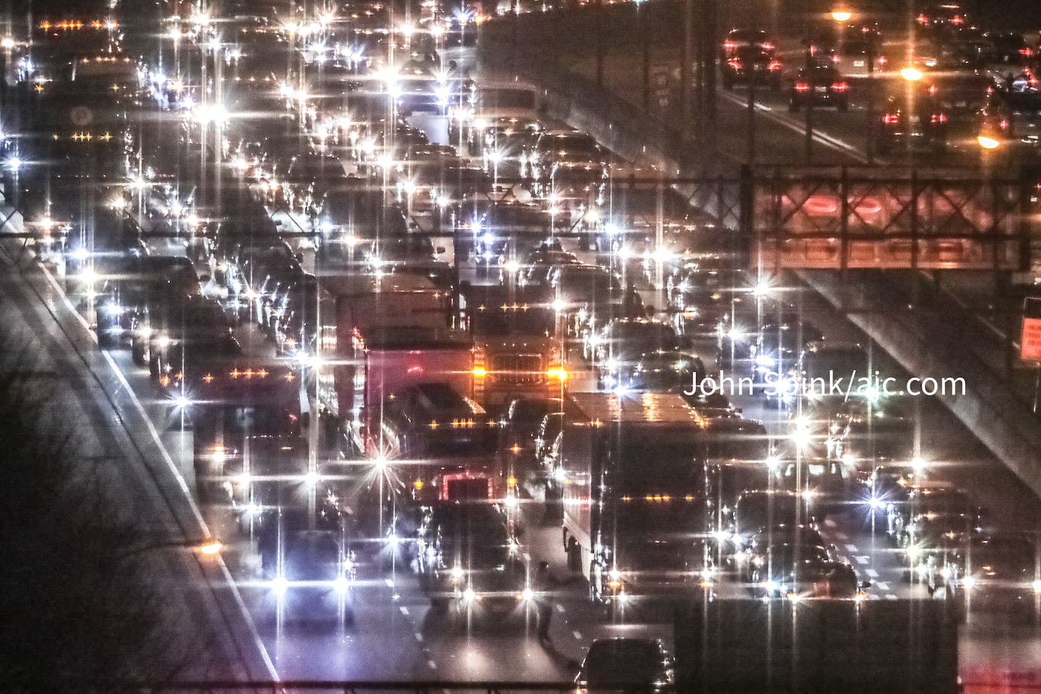 PHOTOS: I-85 shut down in Midtown after deadly shooting