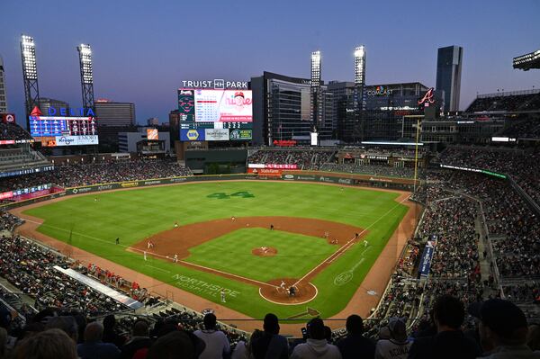 Braves home game against Philadelphia Phillies at Truist Park on Friday, May 7, 2021. (Hyosub Shin / Hyosub.Shin@ajc.com)