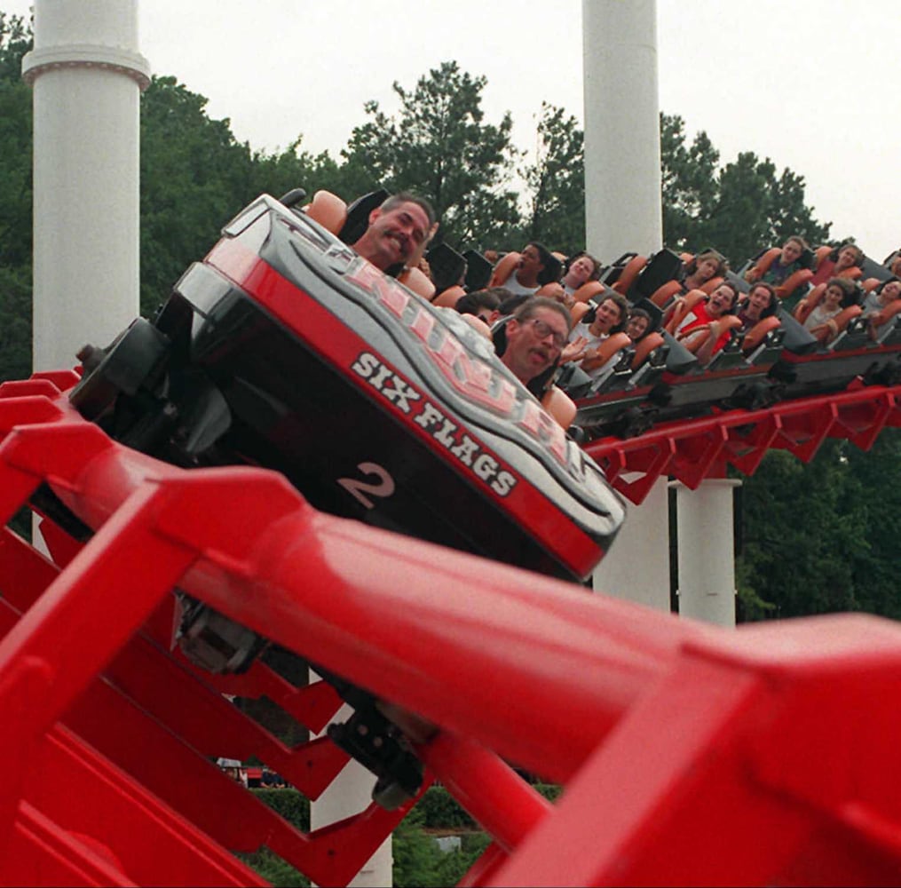 Six Flags roller coaster