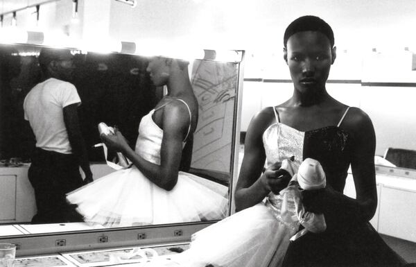 Ming Smith, "Grace Jones at Cinandre, 1974" at at Spelman College Museum of Fine Art.