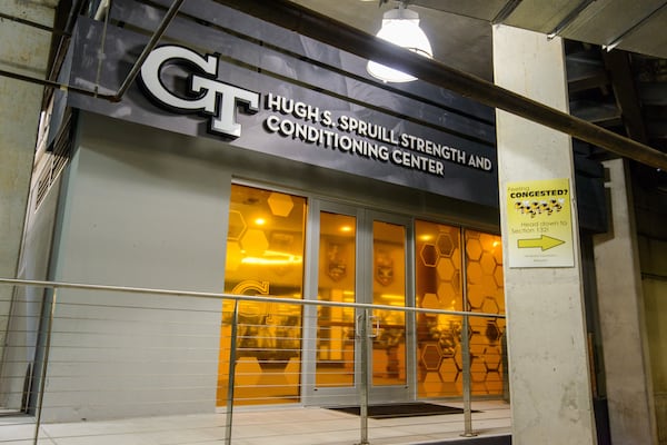 The Hugh Spruill Strength Center was last renovated in 2014. (Danny Karnik/Georgia Tech Athletics)