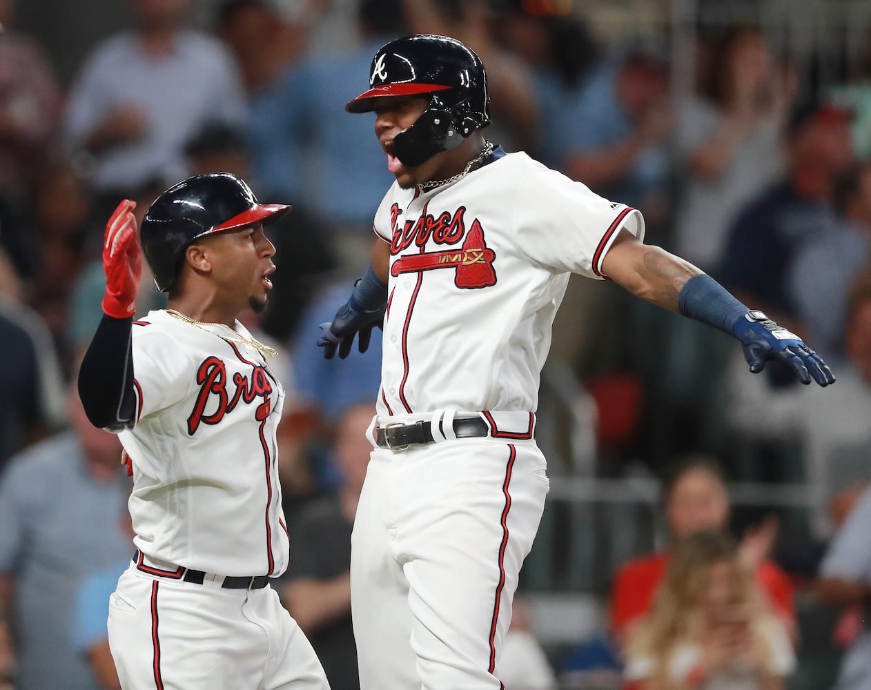 Photos: Two more home runs for Ronald Acuna