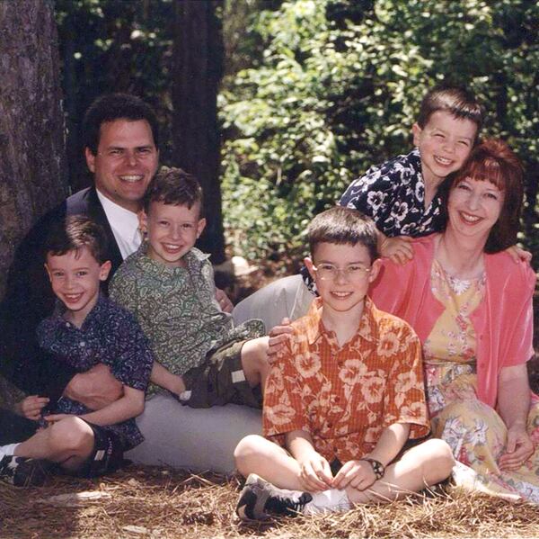 A family photo family taken just a few weeks before Killian died in 2003. Left to right: Garrett, Clay, Killian, Pierce, Finn and Grainne Owen. 
(Photo contributed by Owen family)