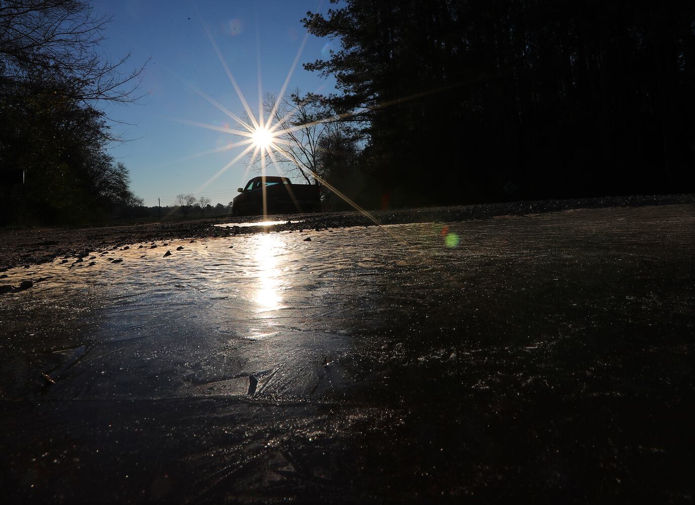 Snow, ice make for wintry weekend in metro Atlanta