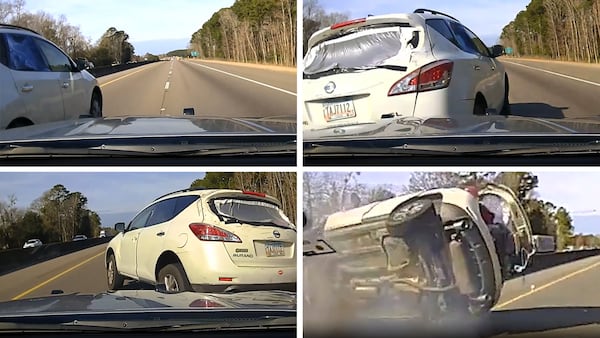 In January 2023, a GSP trooper directed a cadet to perform this PIT maneuver on a fleeing Nissan Murano SUV driven by Aimee Youmans Padgett. The maneuver, caught here on dashcam footage, caused the SUV to flip several times, killing Padgett.