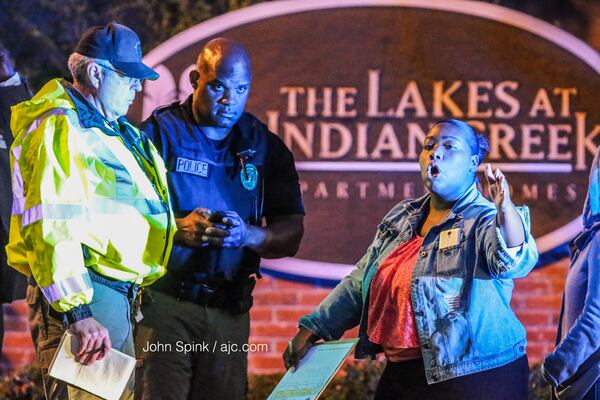 Police were on the scene of a hit-and-run that killed a 4-year-old girl in DeKalb County. JOHN SPINK / JSPINK@AJC.COM