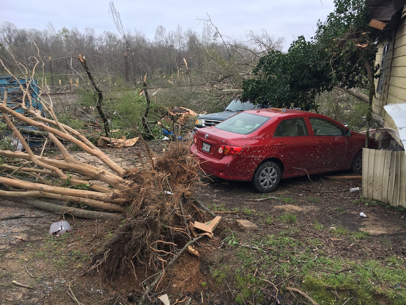 Photos: Tornado and wind damage in Georgia and Alabama