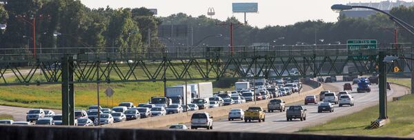 Traffic was at a standstill early Tuesday morning after a tanker truck fire on I-85 South near Camp Creek Parkway.