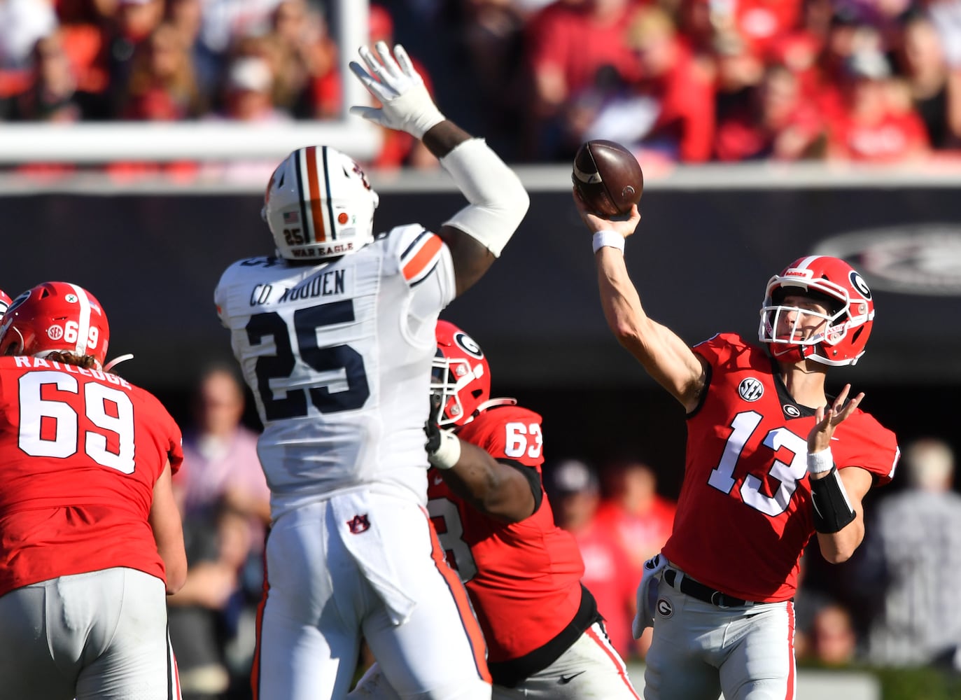 Georgia vs Auburn football