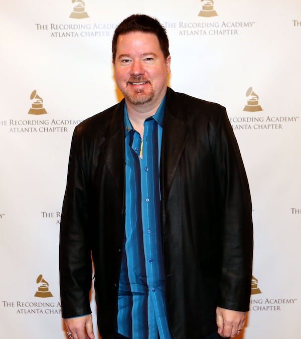 Producer Matt Still walks the red carpet at an event to celebrate Grammy Awards nominees from Georgia Wednesday, Jan. 15, 2014 at Callanwolde Fine Arts Center in Atlanta.