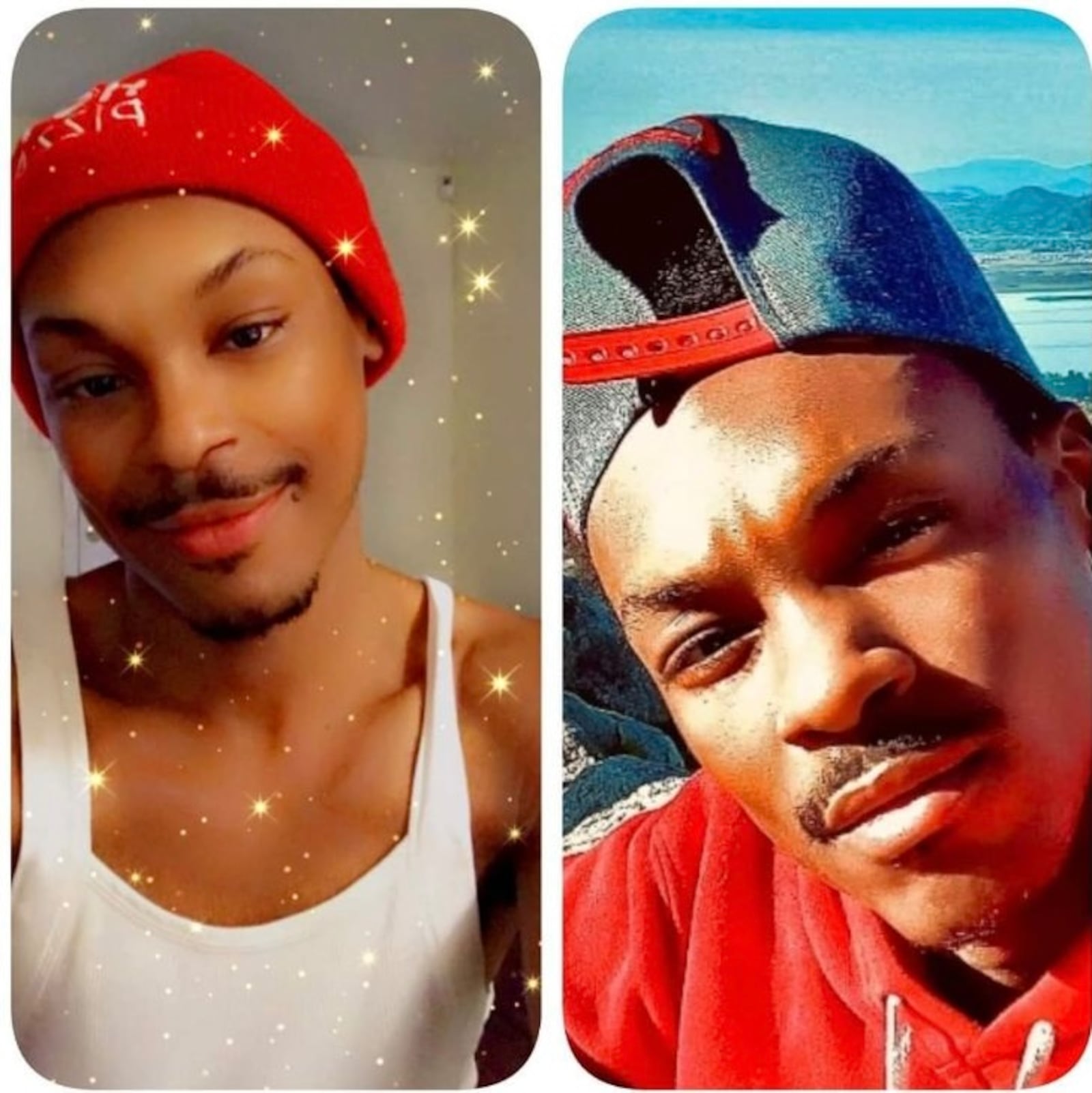 Two pictures of Elijah Rasheed, 28, who was shot and killed March 31, 2022, in Macon while he and two friends rode away from a Family Dollar store.