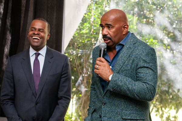 Steve Harvey, EasyBacon, Monogram Foods Media Event, at Park Tavern, Atlanta, GA on 2015-10-19. @2015 Manuel Llaneras