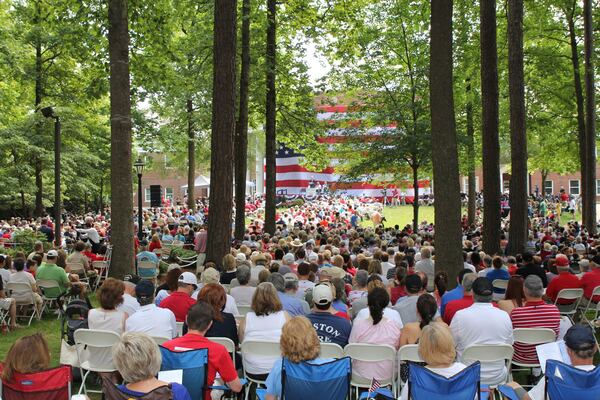 Crowds typically gather for the annual Roswell Remembers Memorial Day Ceremony. CONTRIBUTED BY ROSWELL REMEMBERS MEMORIAL DAY