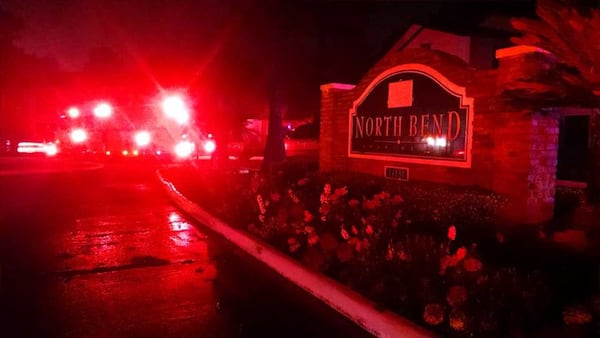 A fire destroyed 16 units at North Bend apartments in Houston. No injuries were reported.