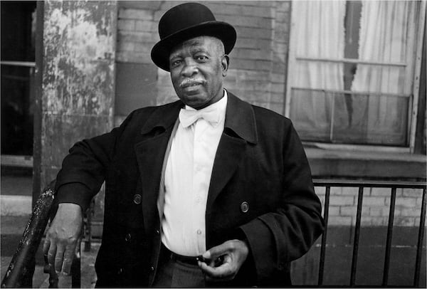 "A Man in a Bowler Hat, Harlem, New York" is a 1976 photograph by Dawoud Bey. Bey's work will be featured from Nov. 7-March 14, 2021 at the High Museum of art in the show, "Dawoud Bey: An American Project." Courtesy of Dawoud Bey