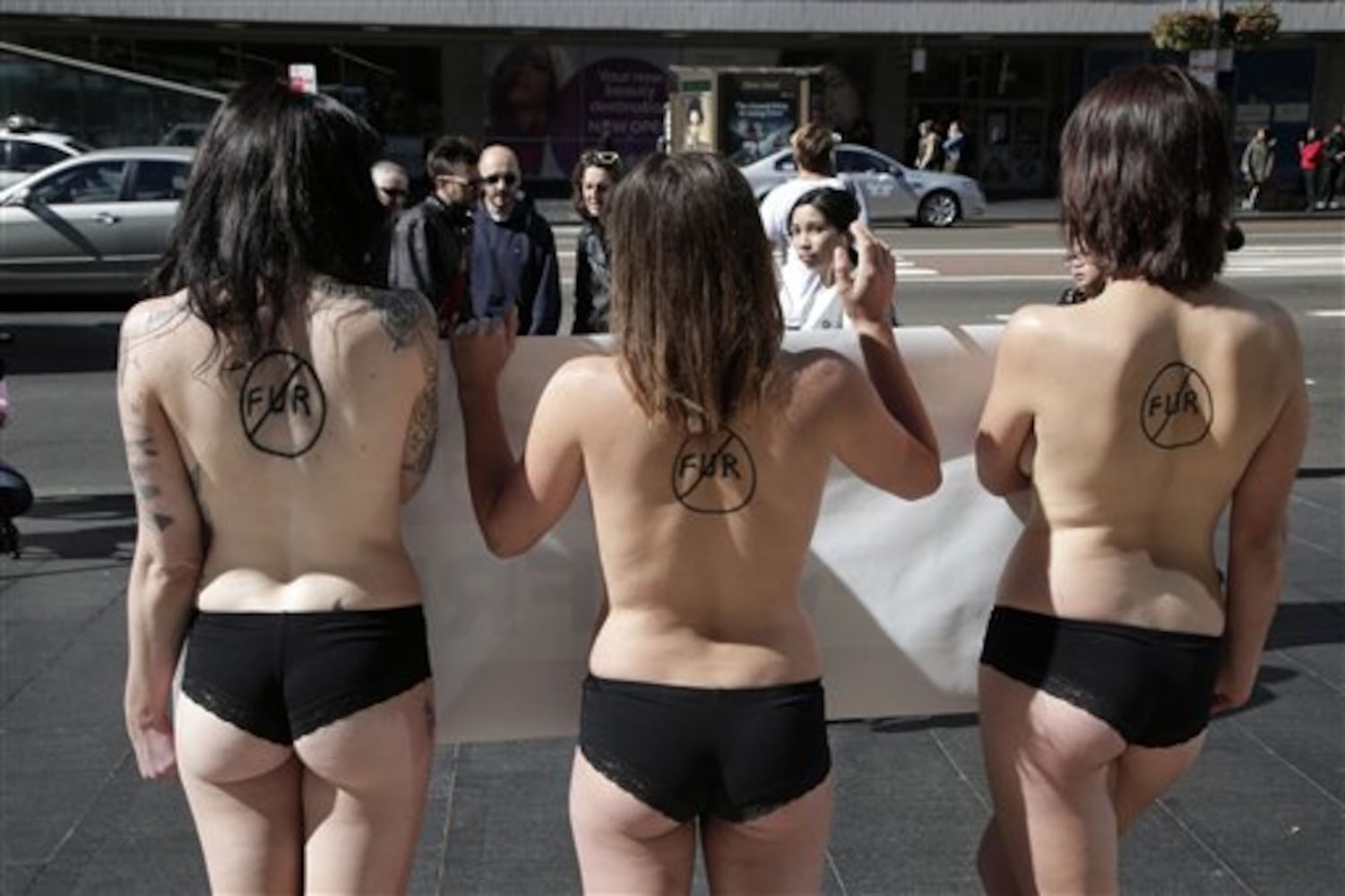 PETA protest in Sydney, Australia