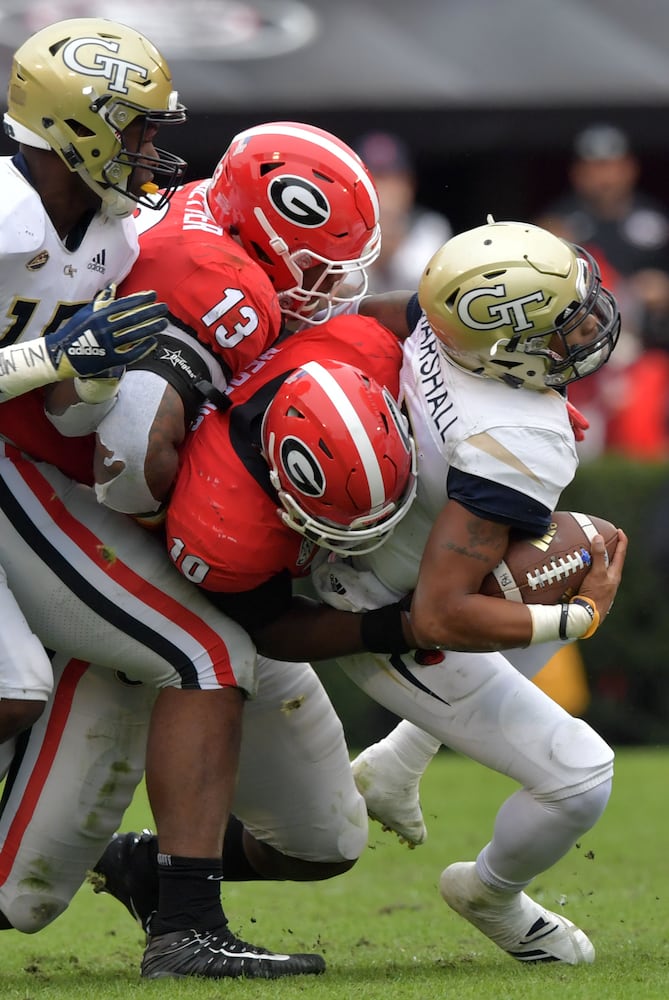 Photos: Bulldogs rout Georgia Tech, improve to 11-1