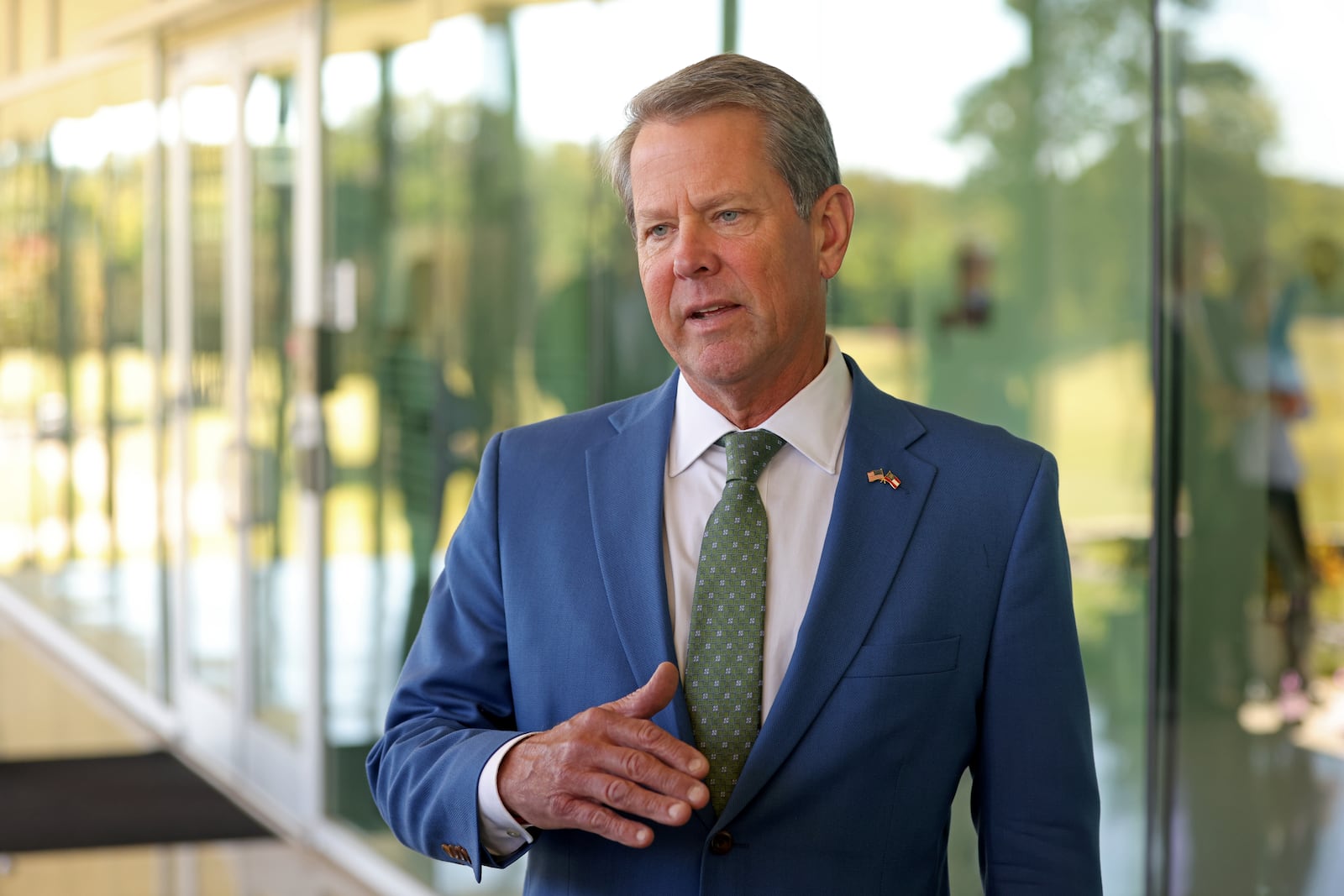 Gov. Brian Kemp has appealed to Republicans to move on from Donald Trump, has clearly taken sides. (Jason Getz /The Atlanta Journal-Constitution)