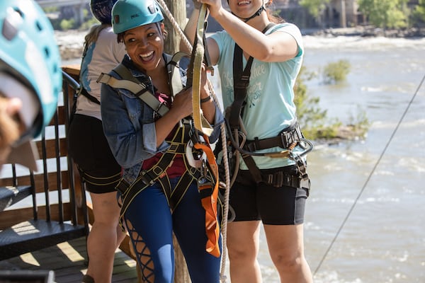 Families will find easygoing fun at the splash pad and lazy river, and fitness enthusiasts can explore a dual zipline, sending riders soaring from Georgia to Alabama in seconds.