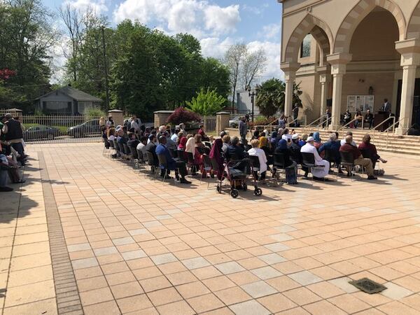 On Sunday, April 15, 2019, about 100 people from more than a dozen interfaith groups came together at Al Farooq Masjid to remember  the mass shootings in New Zealand a month earlier. (Marlon A. Walker/MARLON.WALKER@AJC.COM)