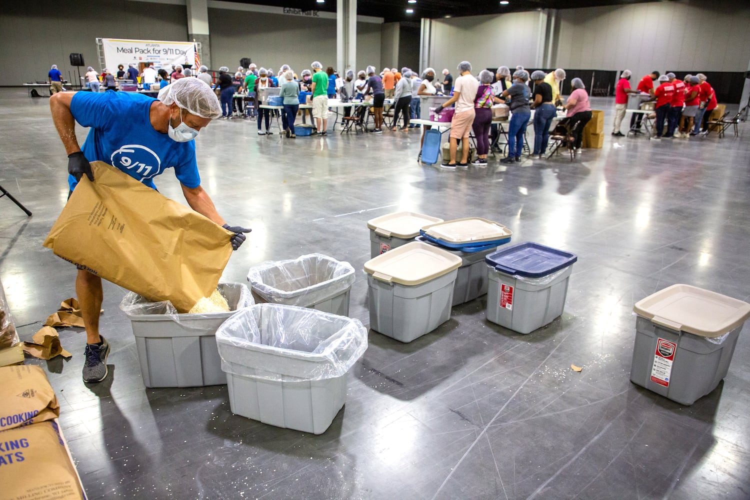 Hundreds of volunteers will pack 200,000 meals for the Atlanta Community Food Bank