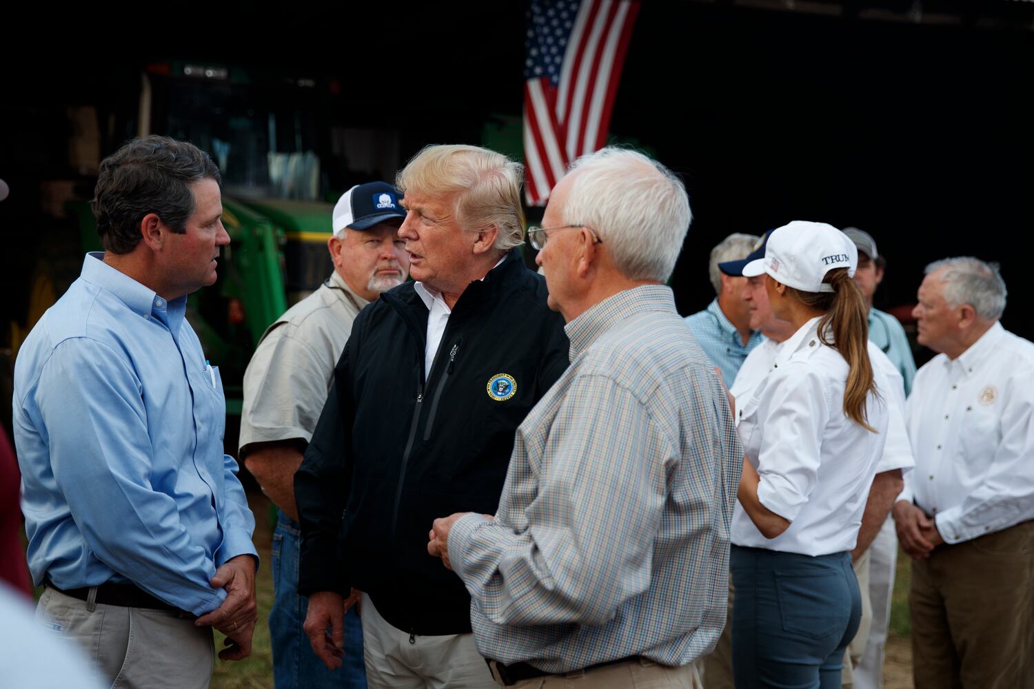 Photos: Trumps tour hurricane-ravaged Florida Panhandle