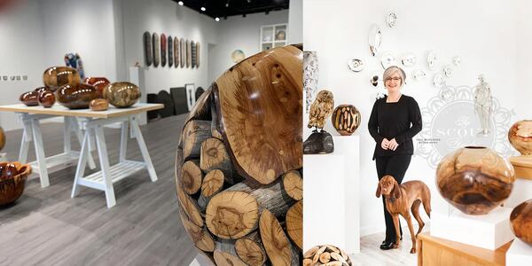 Signature Contemporary Craft Gallery, operated by Carr McCuiston (right), is offering a big sale before it closes on Dec. 21.