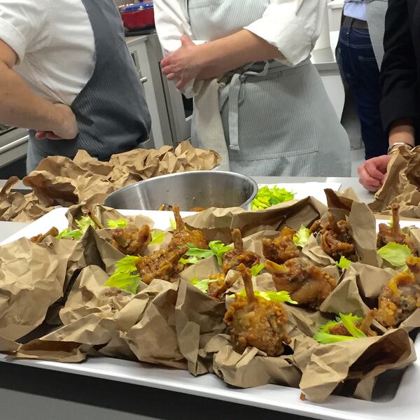 Joyce Farms Guinea Hen Jambonette, prepared by Frank Stitt of Highlands bar and Grill. / Photo by Tracy Brown