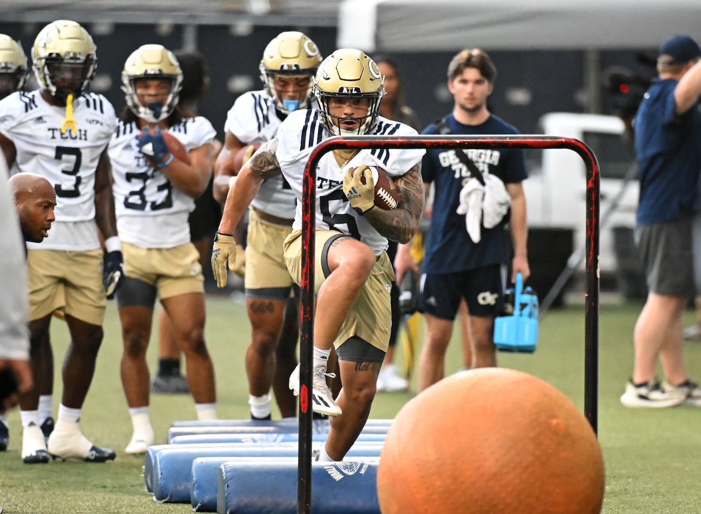 Georgia Tech football practice photo