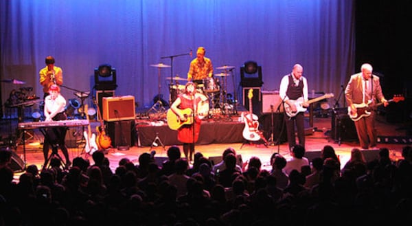 Camera Obscura, with Carey Lander (left) then on keyboards, played the Variety Playhouse in 2009. AJC file 2009