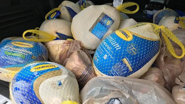 Many places are accepting donations of turkeys, hams and other food items to ensure that no one goes hungry on Thanksgiving.