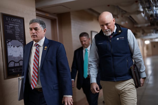 U.S. Rep. Andrew Clyde (left), a Republican from Athens, has introduced a bill that would repeal a 1974 law restricting a U.S. president's impoundment powers.