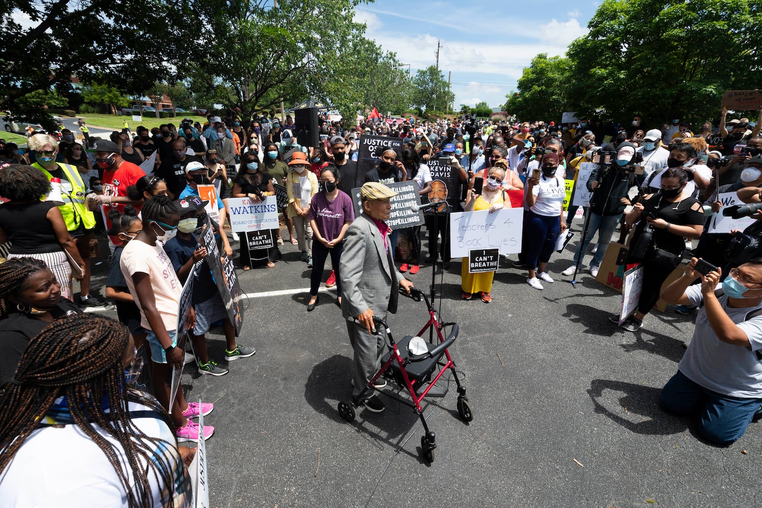 PHOTOS: Protesters gather at Gwinnett Place Mall