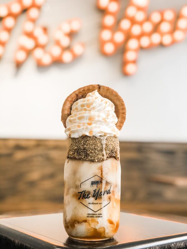 The Yard Milkshake Bar's Sweet With Swagger milkshake is a nod to Atlanta United. Courtesy of the Yard Milkshake Bar