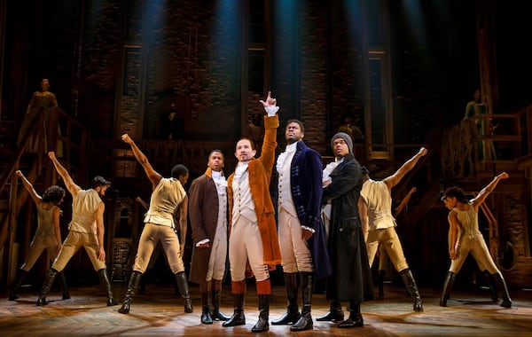  "Hamilton" will be at the Fox through June 10. Photo: Joan Marcus