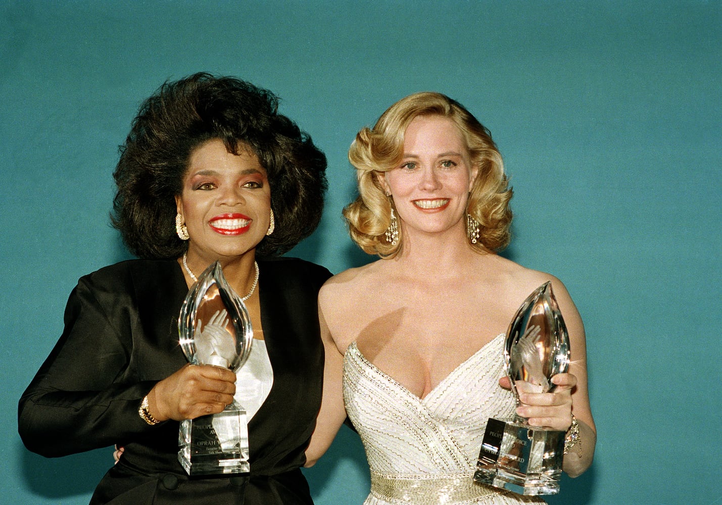 Oprah Winfrey then and now