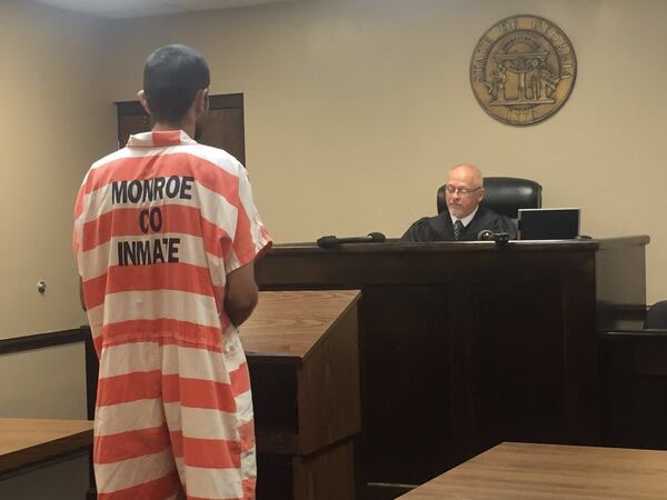 Alex Michael Ramos, 33, appears before a judge in Monroe County, Ga. Ramos is wanted in Virginia for his role in an assault that took place during the recent racial unrest in Charlottesville. (Courtsey: Channel 2 Action News)