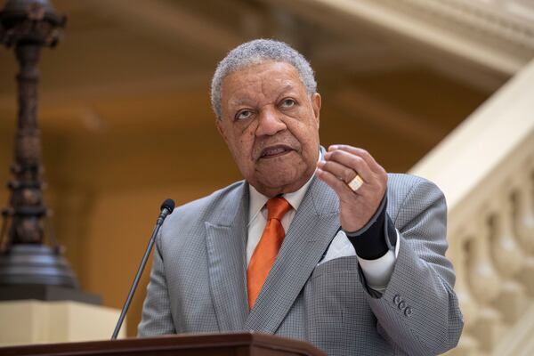 Fulton Commission Chairman Robb Pitts at the Georgia State Capitol in Atlanta, Monday, March 8, 2021. (Alyssa Pointer/Alyssa.Pointer@ajc.com)