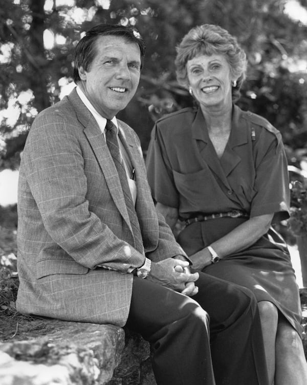 Alana Shepherd and Dr. David Apple, Jr. founding medical director of Shepherd Center. 
Contributed