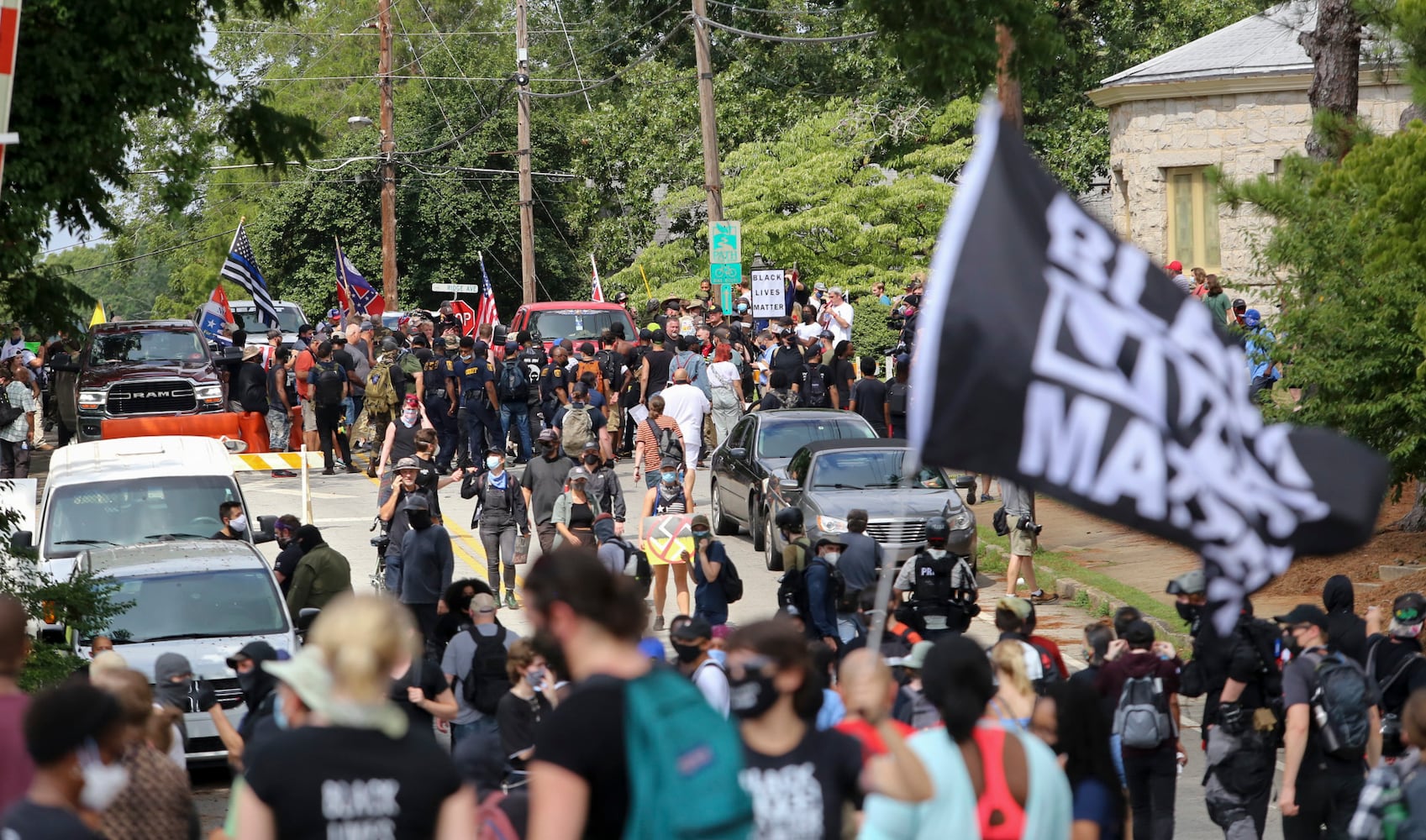 Stone mountain protest