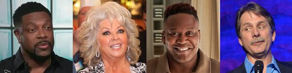 Celebrities from Georgia include actor/comedian Chris Tucker, chef Paula Deen, actor Tituss Burgess and comedian Jeff Foxworthy.