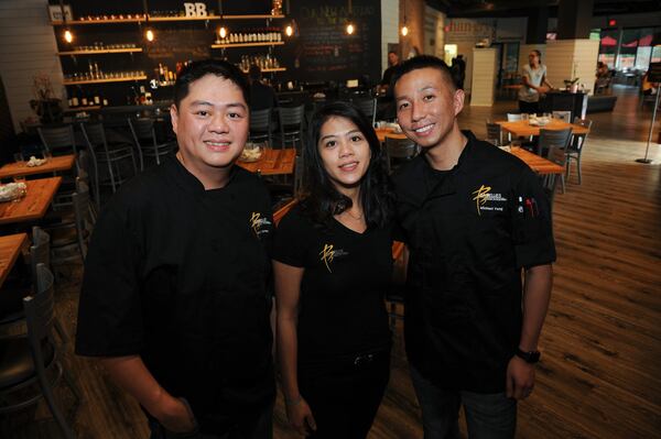 David Nguyen, Tina Nguyen and Mike Yang at Ba Bellies. (BECKY STEIN PHOTOGRAPHY)