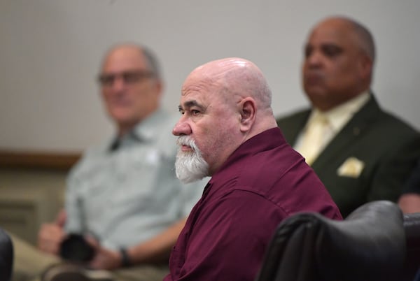 June 26, 2018 Griffin - Franklin Gebhardt sits at the defense table waiting for a verdict during his murder trial.  HYOSUB SHIN / HSHIN@AJC.COM